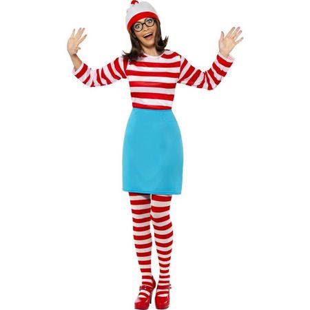 Wheres Wally? Wenda kostuum | Carnavalskleding dames maat S (36-38)